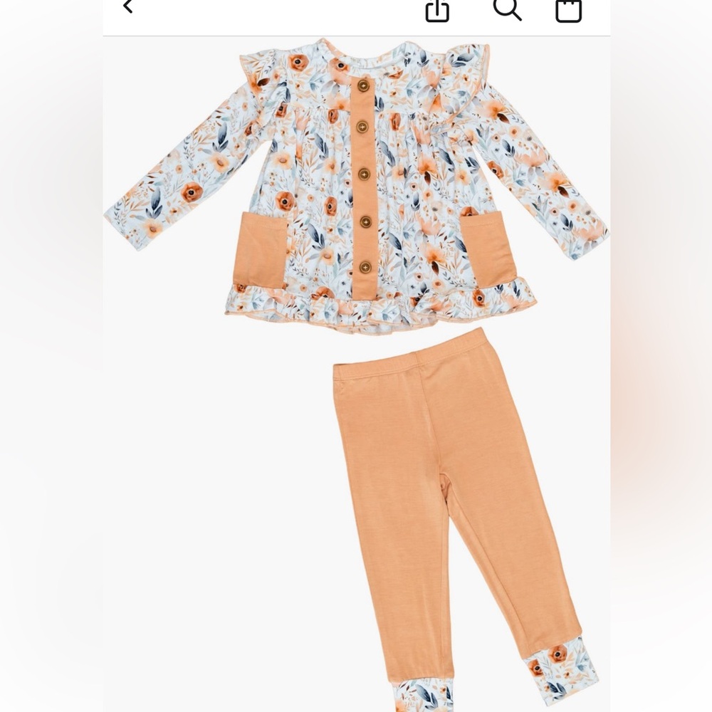 Audrey Floral Peplum and Pant set